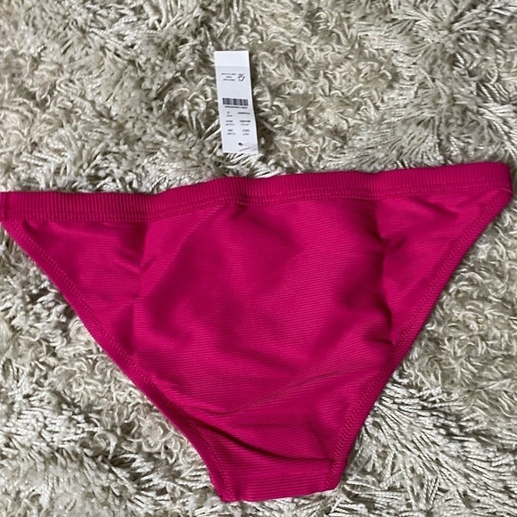 J. Crew NWT Women Size S Ribbed-trim Hipster full-coverage Bikini Bottom New - Picture 2 of 5